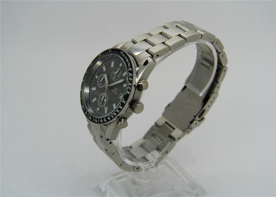 Orologio luminoso di polsino del silicone di forma rotonda dell'orologio della cassa di acciaio inossidabile delle mani