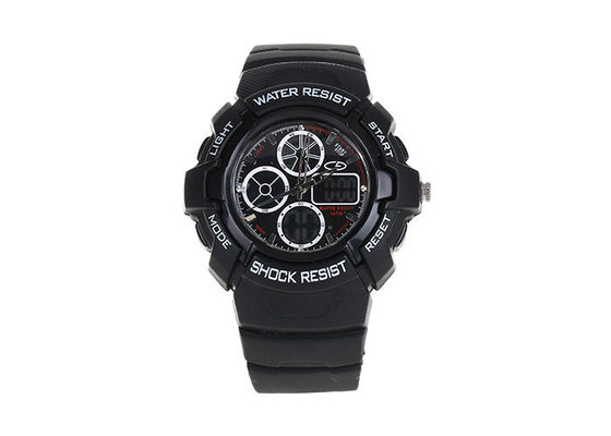Hitam 30 M Waterproof LED Sport Digital Jam tangan Stainless Steel Kembali Kasus