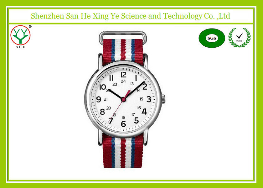 Durable Nylon đầy màu sắc ban nhạc Đồng hồ cao cấp Nato nhạc Với Logo Embossed