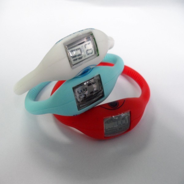 100% の環境に優しいシリコーンのバンドの腕時計、陰イオン否定的なイオン スポーツの手首の水泳の腕時計