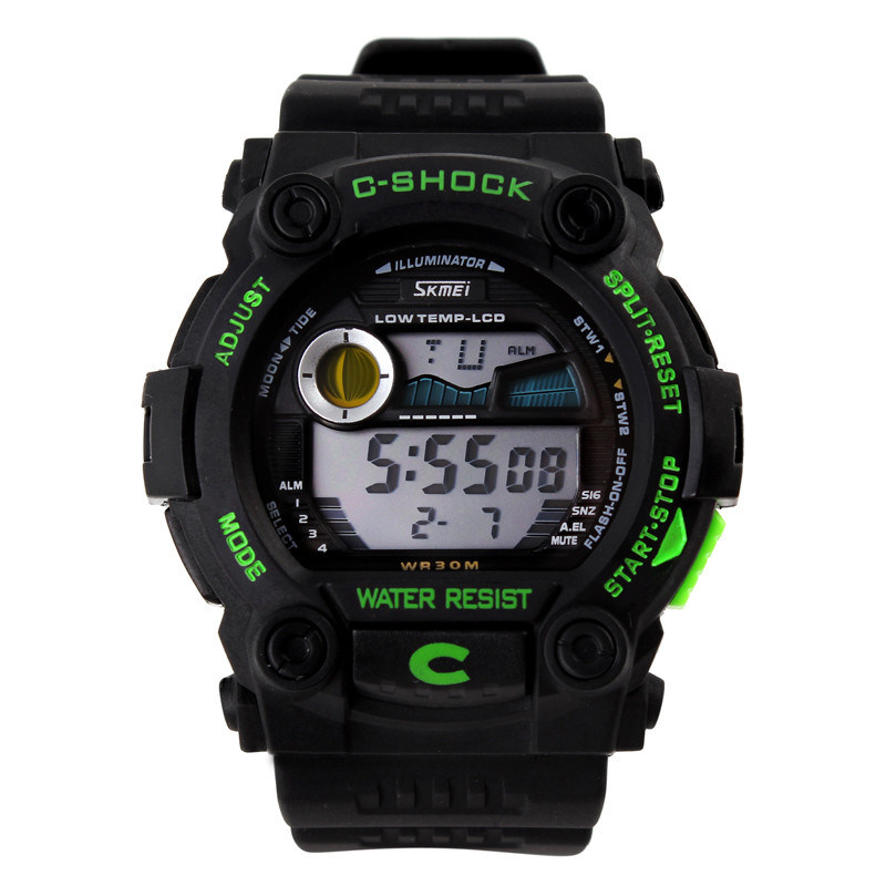 Montre de Digital multifonctionnelle de sports de la marque 0907 de Skmei Digital extérieure pour les hommes