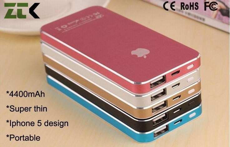 Polymer Iphone 5 Shape Portable Power Bank For Digital Camera , MP3 , MP4