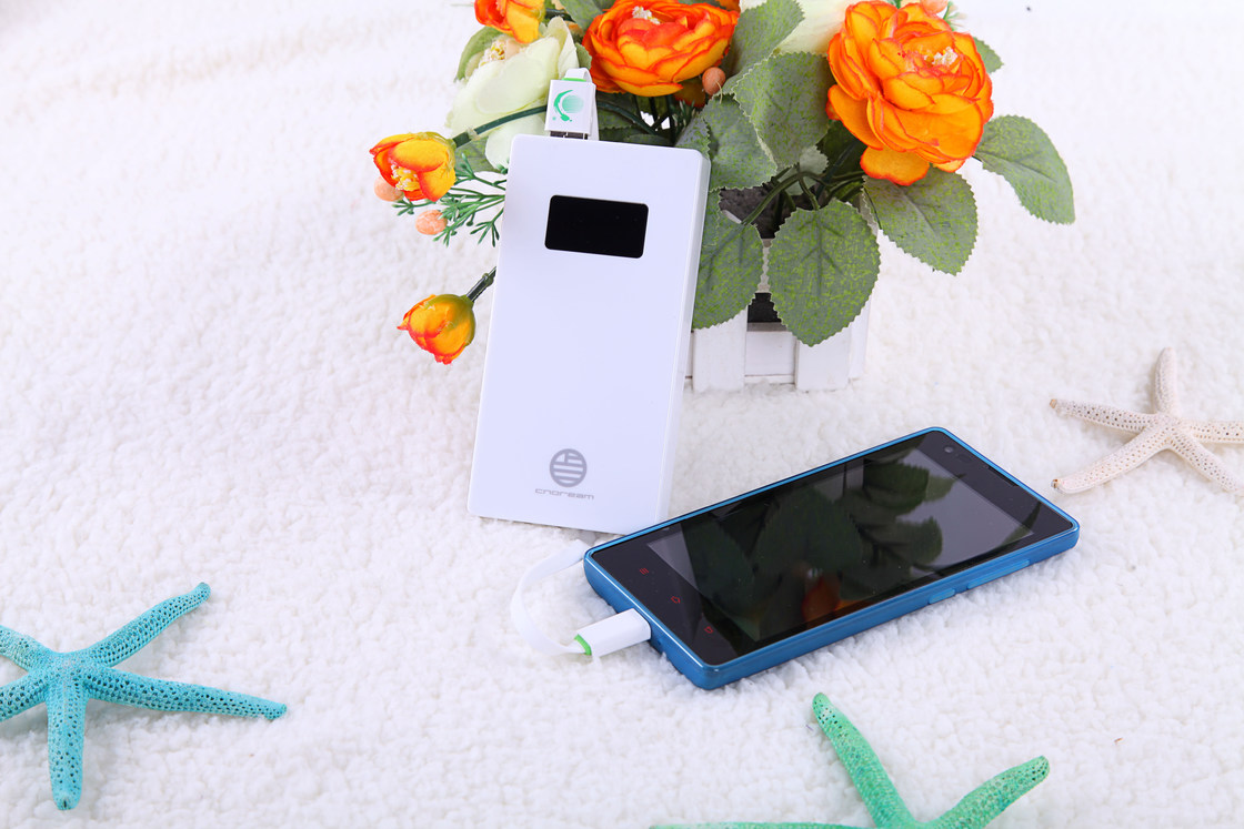 Input DC 5V 1A Smart LCD Power Bank  for htc mobile external usb battery pack