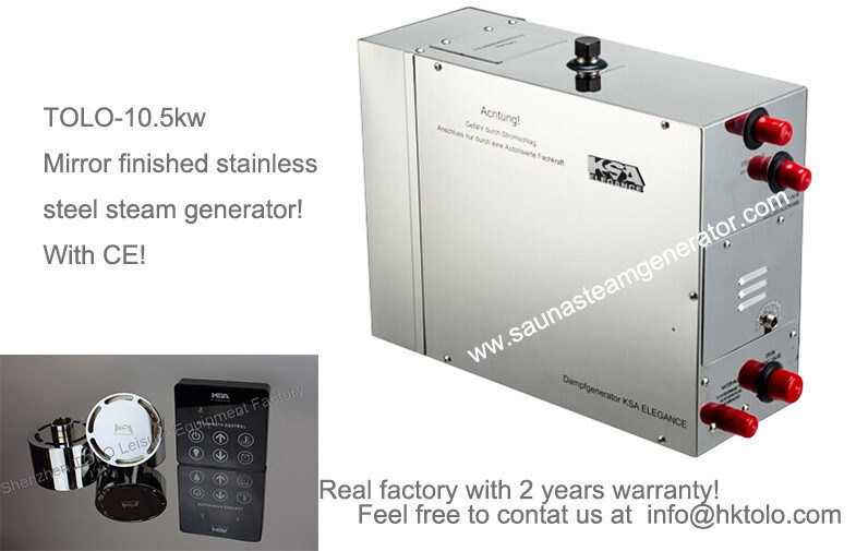 Vaporice el generador de vapor 10.5kw 400v 3 generadores de vapor de la fase/de la sauna para la terapia de la hipertermia