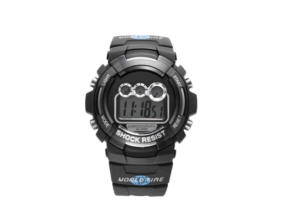 China Gerakan Tahan Air Sport Watch Dengan PU Strap / Stainless Steel Kembali Kasus