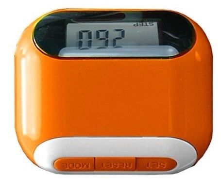 Solar pedometer with distance and calorie function