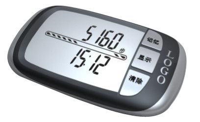 Pause Function Customized Logo 3D Sensor Pedometer Factory direct price