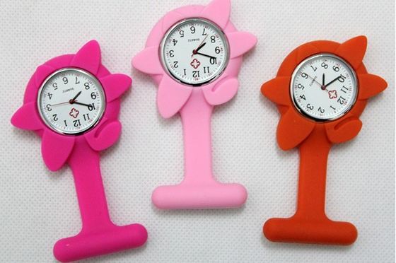 Silicone Wristband Watch flower nurse watch, doctor watch silicon watch