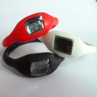 Multi Functional Silicone Wristband Watch , Minus Ion Silicone Sports Wrist Watches
