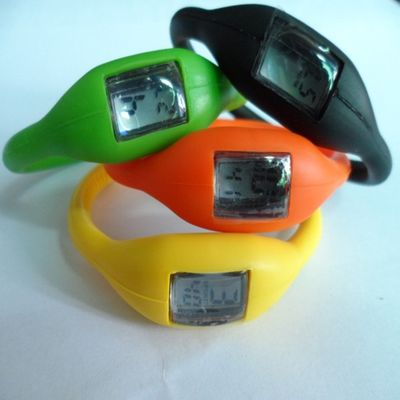 Unisex Silicone Wristband Watch , Sports Rubber Jelly Ion Waterproof Bracelet Wrist Watch
