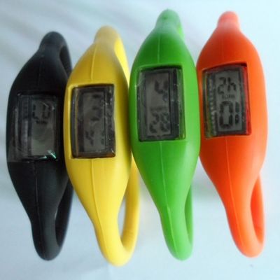 Unisex Silicone Wristband Watch , Sports Rubber Jelly Ion Waterproof Bracelet Wrist Watch