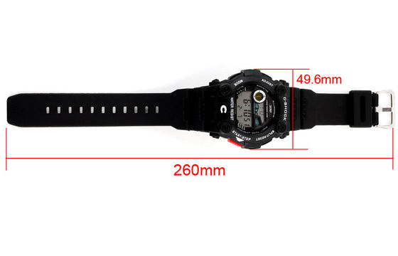 Shock Resistant Multifunction Watch PU Strap With Stop Watch