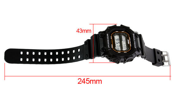 Skmei Square Sport Digital Watch EL Backlight Mens Buckle Watches