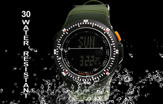 Negative Display Military Alarm Digital Watch With Japanese Batteries