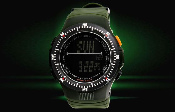 Negative Display Military Alarm Digital Watch With Japanese Batteries