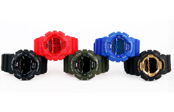 Teenagers Multifunction Digital Watch , Hourly Chime LCD Wristwatch