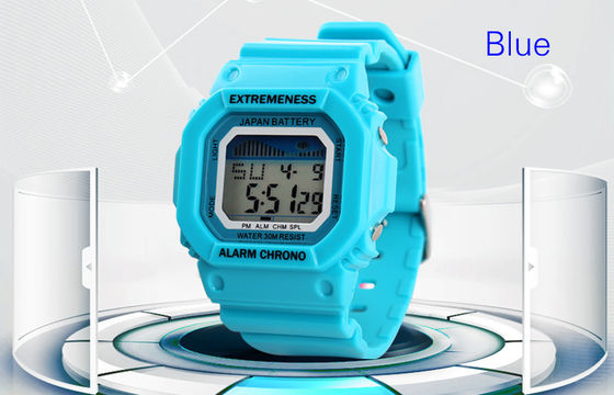 Elegant Ladies White Digital Watch ABS Case 12 / 24 hr Wrist Watches