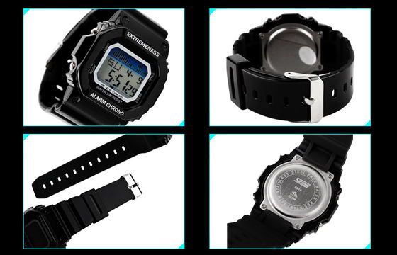 Elegant Ladies White Digital Watch ABS Case 12 / 24 hr Wrist Watches