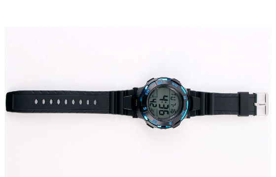 Black Waterproof Multifunction Digital Watch Daily Alarm Large LCD Display