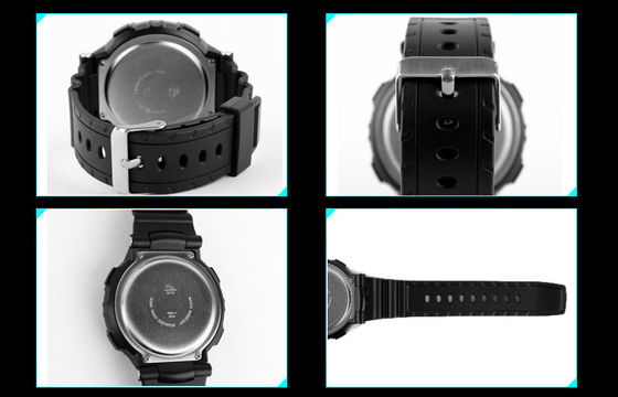Black Waterproof Multifunction Digital Watch Daily Alarm Large LCD Display