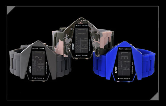 Multifunction Digital Watch Unisex EL Backlight 3 ATM Military Wristwatch