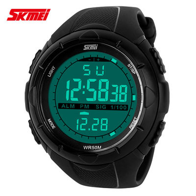 Charming Multifunction Digital Watch Water Resistant , Big Face Watch