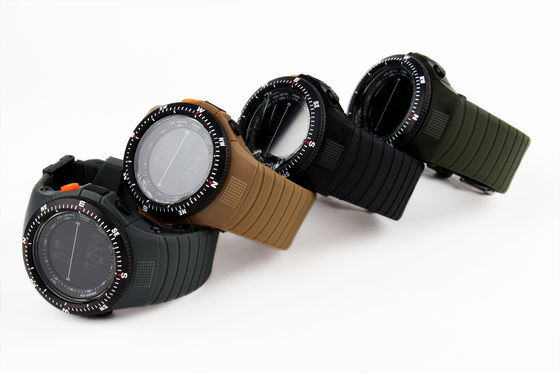 Black LCD Multifunction Digital Watch With EL Back Light