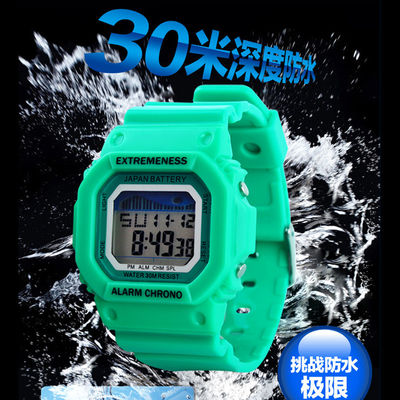 Pink Multifunction Digital Watch For Kids , 12H / 24H Formats