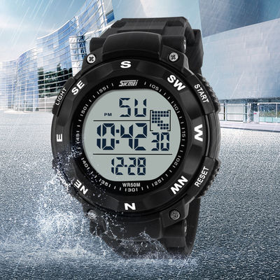 ABS Band  Designer Multifunction Digital Watch Big Face For Men