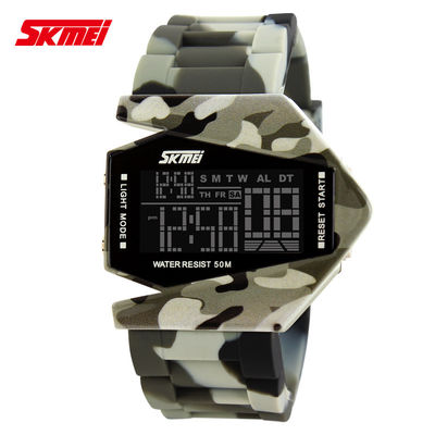 Skmei Brand Airplane Camo Multifunction Digital Watch In Stock