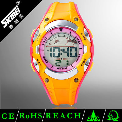 Kids Multifunction Digital Watch With Small Plastic Case , Easy Read