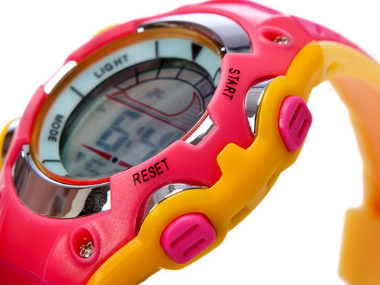 Kids Multifunction Digital Watch With Small Plastic Case , Easy Read