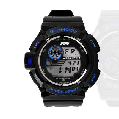 5OM Water Resistant Chronograph EL Backlight Multifunction Digital Watch
