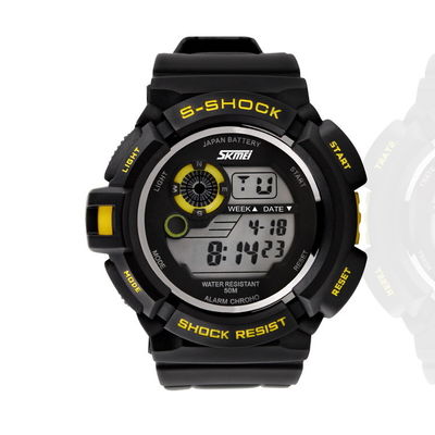 5OM Water Resistant Chronograph EL Backlight Multifunction Digital Watch