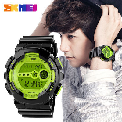 Multifunction Digital Watch S-Shock Model PU Strap For Students Youth