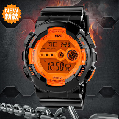 Multifunction Digital Watch S-Shock Model PU Strap For Students Youth