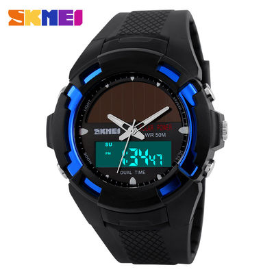 Original Shock Multifunction Digital Watch Solar Power Supply unisex