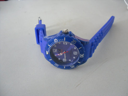 Colorful Custom Silicone Wristband Watch Embossed / Silicone Watch Strap