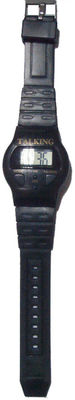 Human Voice Talking Digit Watch EL Backlight Hourly Chime Watch For Male