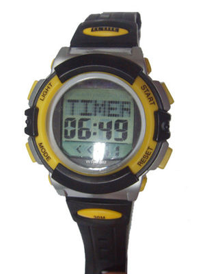 Multifunctional Unisex Message Round Sport Digital Watch With World Time