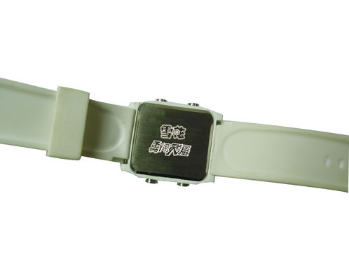 Black Atomic Watch Hourly Chime Waterproof LED Digit Watch