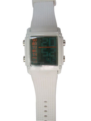 Black Atomic Watch Hourly Chime Waterproof LED Digit Watch