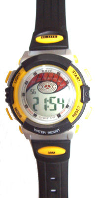 PU Strap Multifunction Digital Watch
