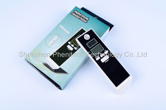 Professional Black Digital Breath Alcohol Tester with Double LCD Display