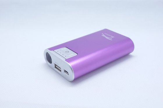 Digital Camera Metal USB Portable Power Bank 6600mAh With LED Torch