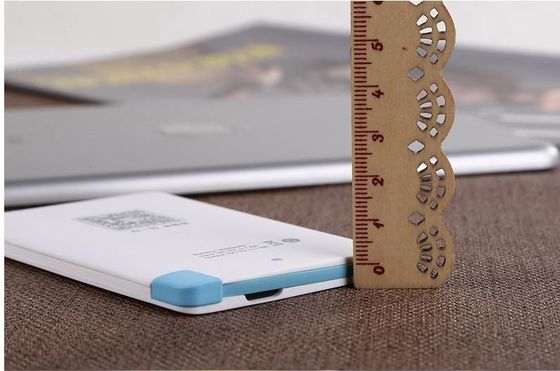 Portable Slim Li-ion Power Bank 4000mAh For Mobile Phone / Ipad , White