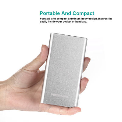White Compact Samsung Galaxy fast charging Portable Power Bank 5000MAH 5v 1A output