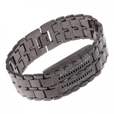 Đàn ông độc đáo Lava Phong cách Sắt Blue LED kỹ thuật số cổ tay Watch