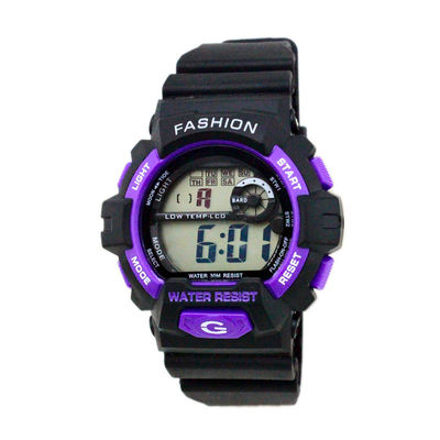 Odkryty dla dorosłych Czarny Pasek Cyfrowy Wrist Watch 24 godzinny system, Wodoszczelność